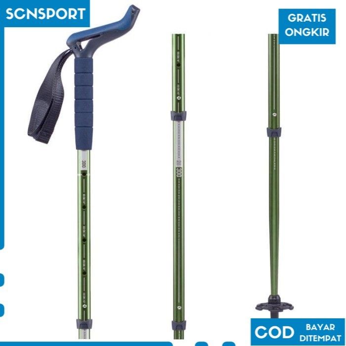 Quechua 1 Trekking Pole 300 Multiposition Hijau 8492339 SP1 Lazada