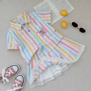 Set váy sơ mi in Baby Three bộ váy in Baby three siêu xinh chất vải mềm mịn rất đep-Happy Life 4U