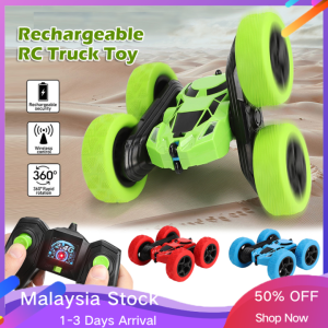 RC Stunt Car 360 Degrees RC Car Remote Control Car Double-sided Anti-collision LED Light Toy Car Alloy Crawler Off Road Car Toys for Boys Kids Birthday Gift for Boys Outdoor Park Entertainment Kereta Mainan/Kereta Kontrol