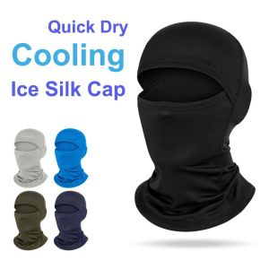 CANICECA Quick Dry Cool Balaclava Breathable Ice Silk Full Face Cap Fashion Sun Protection Bandana Hood Motorcycle Riding