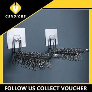 [Csndices] ที่แขวนติดผนังอเนกประสงค์ ที่จัดเก็บเสื้อผ้าแบบพับเก็บได้ประหยัดพื้นที่ที่แขวนกันลมที่จัดเก็บกันลื่น