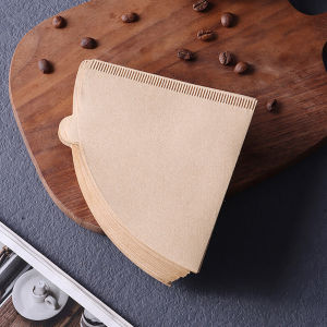 (SG Stock)V60 Coffee Paper Filter V01 V02 Unbleached Coffee Strainer 50PCS
