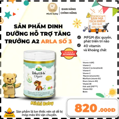Sữa Arla Baby&Me A2 / HMO Cao Cấp Từ Đan Mạch số 123 hộp 600/800g - Sữa Bột Công Thức MC794