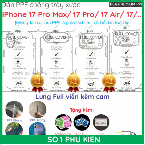 Dán PPF mặt lưng full viền cho iPhone 17 Promax (17 Pro max) PM/ Air 17Air/ 17 loại trong nhám vân hoạ tiết