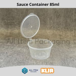 Sauce Container KLIR 85ml / Tempat Saos Plastik / Cup Sambal isi 50 Pcs