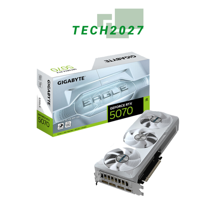 Gigabyte GeForce RTX 5070 EAGLE OC ICE SFF Graphics Card  GV-N5070EAGLEOC-ICE-12GD