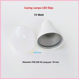 Casing Lampu Led BM ELIPS 15 20 30 40 Watt Baru Terdapat Heatsink Aluminium Pendingin