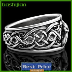 bashijian แหวนจิ้งจอกเก้าหางวินเทจสำหรับผู้หญิงผู้ชายแหวนอินเทรนด์เครื่องประดับของขวัญปรับได้