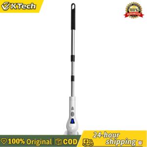 【Vktech】Electric Spin Scrubber with 8 Replaceable Brush Household Cleaning Brush Portable Power Shower Brush for Tile Floor