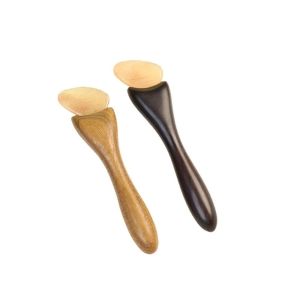 NUBE Goat Horn Sandalwood Massager Comfortable Natural Material Eye Bag Scraping Board Durable Eye Massage Stick for Effectively Eliminates Puffiness and Lifts and Firms Facial Skin
