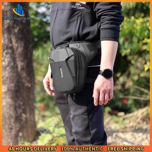 Vktech Waist Leg Bag Hard Shell Motorcycle Drop Leg Side Bag Expandable Waterproof Mobile Phone Purse for Outdoor Riding Cycling