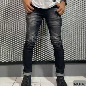 Celana Pria Keren 2023 // Celana Jeans Sobek Korean Style // Celana Jeans Panjang Sobek Pria