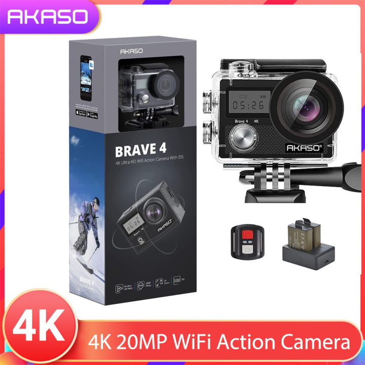 On sale Akaso Action Camera Wi-Fi Compatible