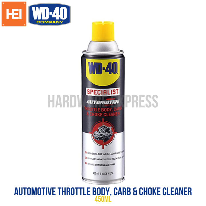 WD40 Automotive Throttle Body, Carb & Choke Cleaner 450ml Lazada PH