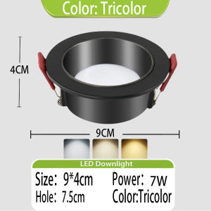 Ceiling Lights Tricolor Dimming Downlight 6W Tube Light Circular Tube Downlight/Pin Light/Recessed Light/Panel Light