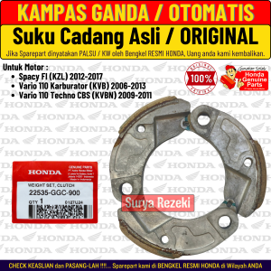 Kampas Ganda Otomatis Kopling Vario 110 Karbu Lama CW Spacy Fi Original AHM Honda 100%