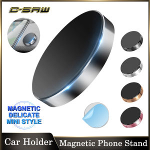 C-SAW Mini Magnetic Car Phone Holder Stand Dashboard Steering Wheel Magnet Mobile Phone Stand Magnetic Wall Holder for iPhone Huawei Oppo Vivo Samsung Xiaomi