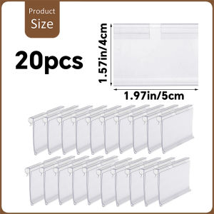 20 ชิ้น ป้ายราคาพลาสติก อื่นๆ ป้ายใส่ราคาแบบแขวน ป้ายราคาพลาสติกใช้กับตะแกรง ตู้แช่ ชั้นวางสินค้า