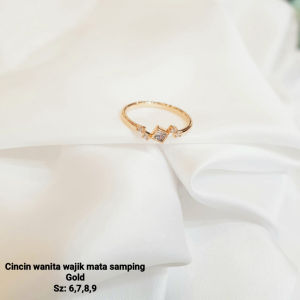 Deux - Cincin Wanita Wajik Mata Samping