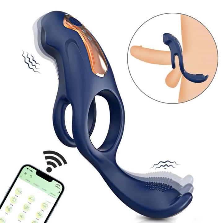 Privacy Shipping]Penis Vibrator Ring for Men Vibrating Cock Ring APP  Control Delayed Ejaculation Clitoris Anus Stimulation Couples Games Sexy  Toy | Lazada PH
