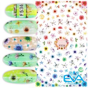 Sticker Dán Móng Tay 3D Dạng Decal Dán Móng Chống Nước Hoạ Tiết Hoa Khô Dried Flowers F536