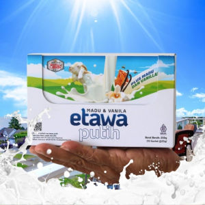 Etawa Putih | Susu Kambing Bubuk Isi 10 Sachet | Rasa Madu & Vanila | Rasa Madu &Jahe | Susu Etawa Ratu Lebah