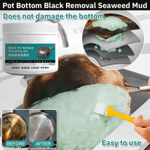 [Black Pot Turns White] Pot Bottom Black Removal Seaweed Mud Powerful Grease Cleaner Deep Cleaning Paste For Kitchen Stubborn Stains