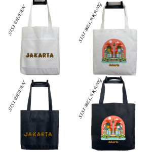 Totebag Tote Bag Aesthetic Tas Kantong Oleh Oleh Souvenir Kado Kota Indonesia Goodiebag Goodie Bag