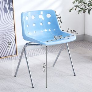 TURTLE Stackable Plastic Cafe Chair/Vintage Cheese Plastic Style Chair/Simple Cheese Chair Leisure