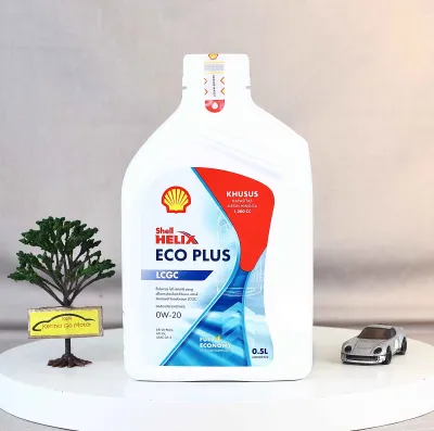 Shell Helix Eco Plus SAE 0W-20 500ml Api SN Plus/GF-5 Oli Mobil LCGC Mesin Bensin Pelumas Full Synthetic Fuel Economy Advance Technology Original