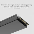 TEUCER Bộ Tản Nhiệt SSD M.2 Hợp Kim Nhôm M2-LD02 Bộ Tản Nhiệt Ổ Cứng Thể Rắn M2 2280 9Mm Kèm Miếng Tản Nhiệt. 
