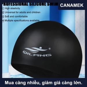 【CANAMEK】 Mũ bơi Silicone bảo vệ tai không thấm nước phổ quát cho người lớn và trẻ em 50g với mũ bơi đầu xếp li