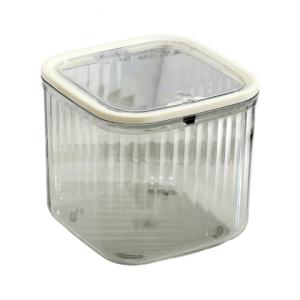Touch Open Transparents Desk Bin Multifunctional Container For Cosmetics Home Organization