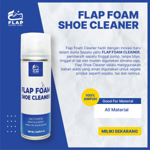 Flap Shoes Care Foam Cleaner Pembersih Sepatu Putih dan Berwarna