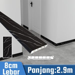 SKIRTING LIST LANTAI KAYU LANTAI (290cm X 8/10 Cm) / Plint PVC / Plint PVC Tinggi 10cm / Aksesoris List Lantai Vinyl / Skirting Flooring SPC / Plin Lantai Wear Layer Anti Rayap / LIST PVC/PLINT LIST PLANK / Skirting List Lantai Kayu[