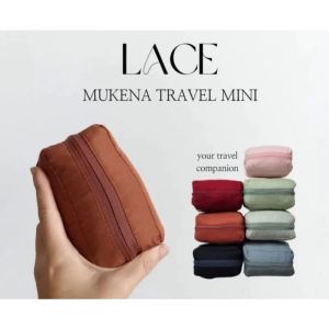 MUKENAH DEWASA TRAVELING MINI POUCH 2IN1 KATUN PREMIUM GRATIS SEJADAH/COD