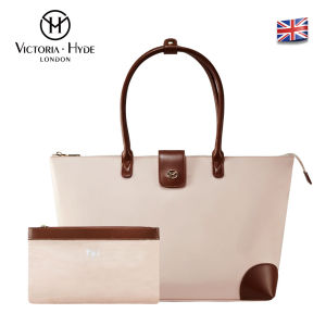 VICTORIA HYDE London Womens Vegan PU Leather Tote Bag Top Handle Shoulder Purse Womens Canvas Handbag Large Capacity Shoulder Bags for School Work Shopping Travel Daily Use