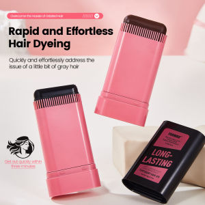 Waterproof And Sweat-Proof Fast Hair Dye Comb Long Lasting Covering White Hair Dyeing Stick With Teeth Natural Doesnt Hurt Hair  [Black and Brown]