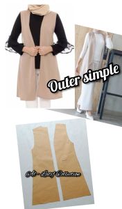 pola instan / pola jiplak outer simple.