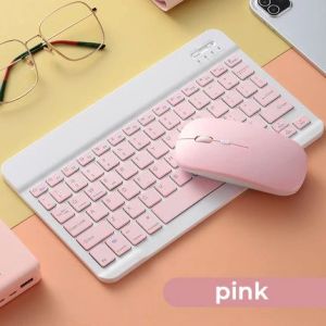10" 7" Bluetooth Wireless Keyboard Mouse Russian French Hebrew Spanish Korean For Android IOS Windows Phone Tablet