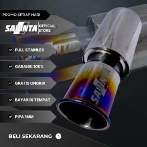 Savinta Knalpot Racing Mobil Manual Matic SBLv4 Stainles Suara Bass Empuk Adem