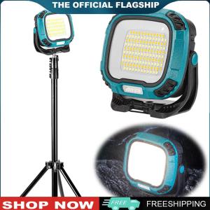 【New Arrival】 LED Camping Flashlight Portable Floodlight Type-C Rechargeable Cordless Emergency Light COB Work Light for Outdoor Indoor