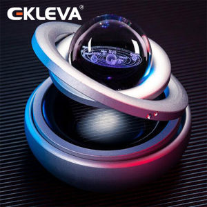 EKLEVA Solar Interstellar Double-ring Rotating Suspended Aromatherapy Air Conditioning Outlet Perfume Essential Oil Diffuser Locket