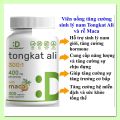 Viên uống tăng cường sinh lý nam Tongkat Ali Deal Supplement hũ 300 viên [Hàng Mỹ]. 