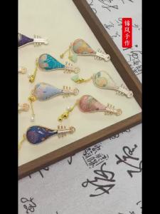 Chinese Intangible Cultural Heritage Song Brocade Jewelry Finished Product Exquisite Retro Delicate Ancient Style Brooch Intangible Cultural Heritage Inheritance Handmade Finished Product Handmade