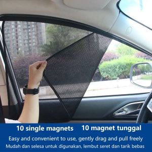Car Sun Shield UV Protection Curtain Window Side Mesh Visor Summer Film Car Magnetic Sunshade