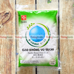 Gạo Sushi Không Vo Kitoku 2KG – Japonica Việt Nam – Tiện Lợi Nấu Sushi Ngon Chuẩn Nhật