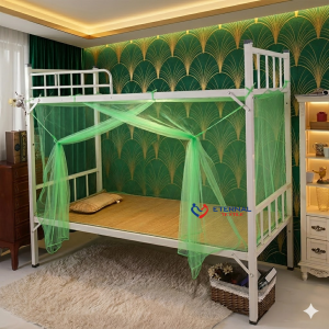 1pc KULAMBO - 90x190CM Nylon Mosquito Net Solid Color Student Bunk Bed Mosquito Net Summer Breathable Outdoor Mosquito Net Home Decor Beds Curtain Single-Door Bed Canopy