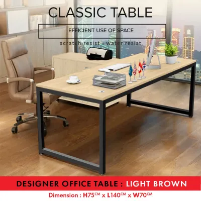 [Free Shipping] KENZZO Modern Designer Table Simple Classic & Modern Designer Office TABLE/MEJA/STUDY TABLE/Office Table/Gaming Table/Wooden Table/Meja Kayu/Writing Table