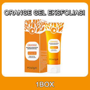 ORANGE Exfoliating Gel Face Eksfoliasi Wajah Blackhead Cleaner Orange Exfoliating Whitening Gel 100g Pelembab Pengelupas Kulit Wajah Penggosok Tubuh Eksfoliasi Wajah Blackhead Cleaner Orange Exfoliating Whitening Gel